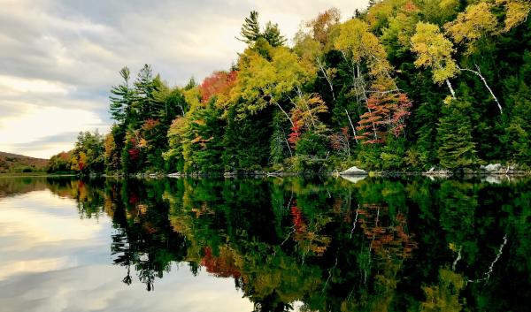 Fall colors of the Adirondacks in northeastern New York, on Sept. 25, 2019. Courtesy photo by Emily de Vinck.