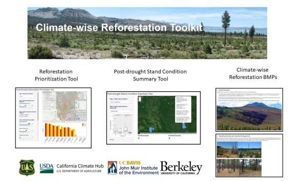 The toolkit has three (features): a prioritization tool, a drought stand condition tool and climate-wise BMPs.